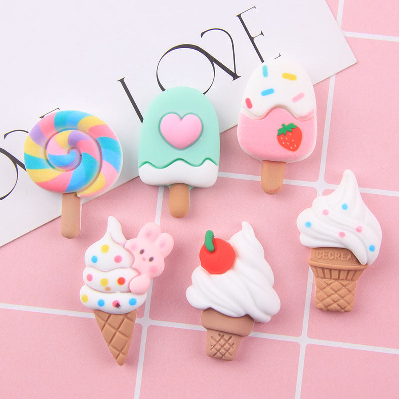 Wholesale Cartoon Summer Cones Ice Cream Resin Cream Phone Case